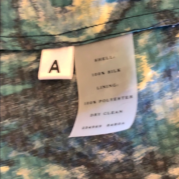 Ann Taylor square neck silk blouse with pleating - Picture 5 of 6